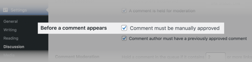 manualapprovalofcommentswordpress manualapprovalofcommentswordpress